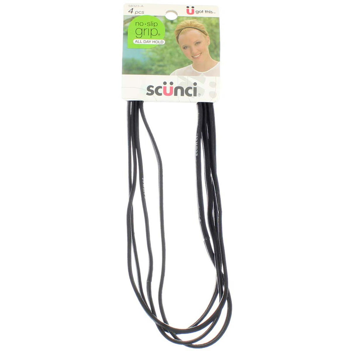Pack of 5 No Slip Grip Hairbands - All Day Hold, Dark