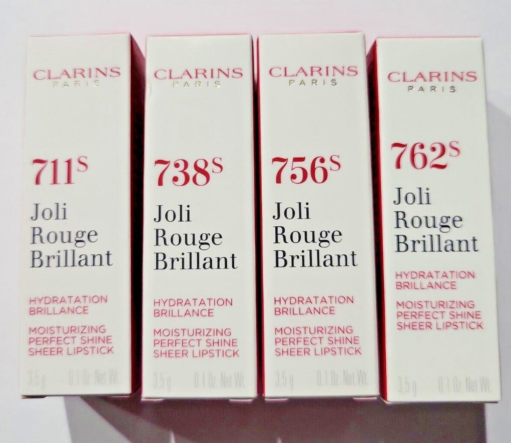 Clarins Joli Rouge Brillant Lipstick 0.1 Oz - Sheer Lip Color & Shine