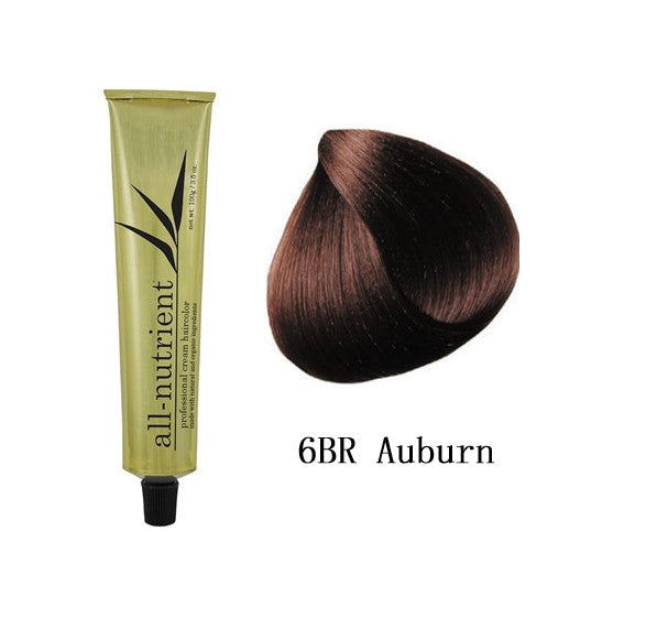 All-Nutrient Permanent Hair Color Cream - 6BR Auburn Natural Ingredients