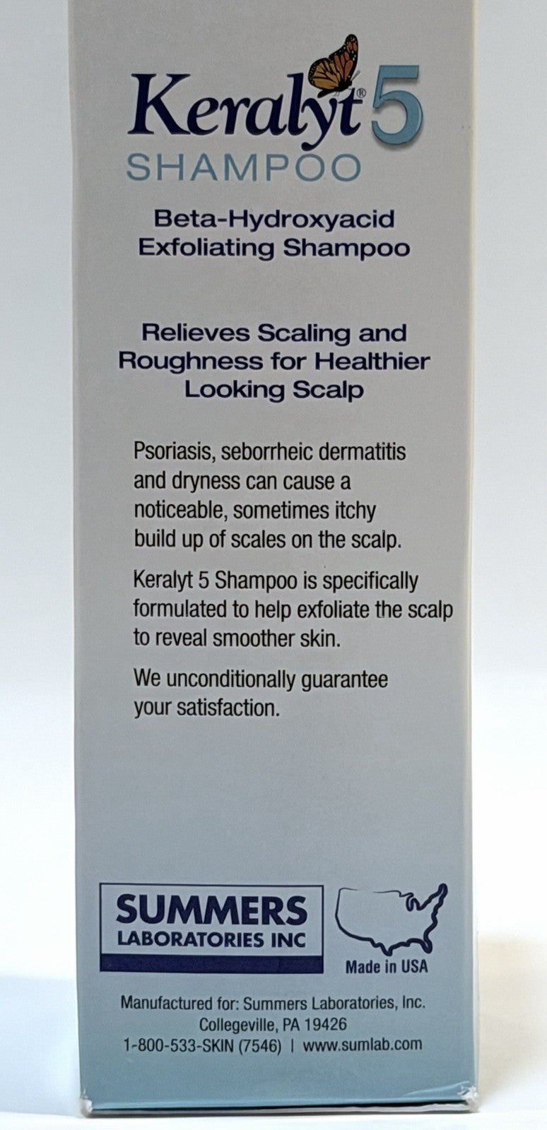 Salicylic Acid Exfoliating Scalp Shampoo - 5% BHA for Dandruff & Flaky Skin, 6 oz