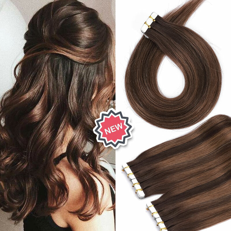 Remy Human Hair Tape-In Extensions - Highlight Ombre 100G