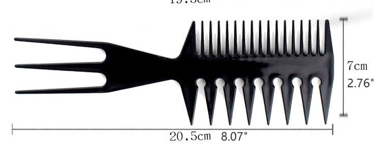 10Pcs Black Hair Combs Set for Salon & Barbershop Styling