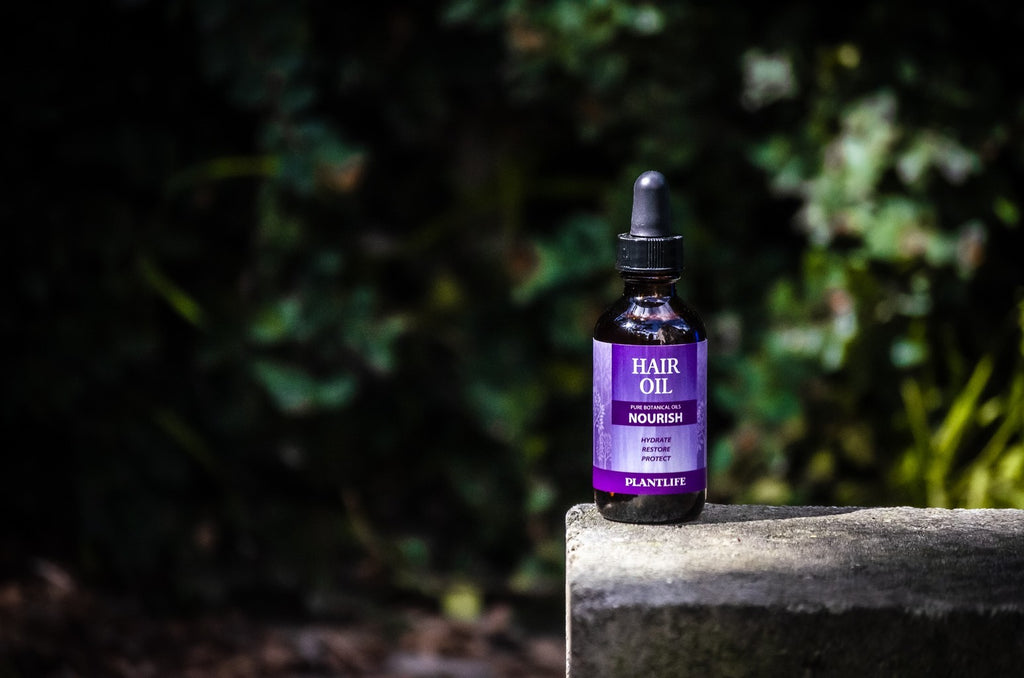 Plantlife Natural Hair Oils for Growth & Nourishment - Organic Botanical Blend