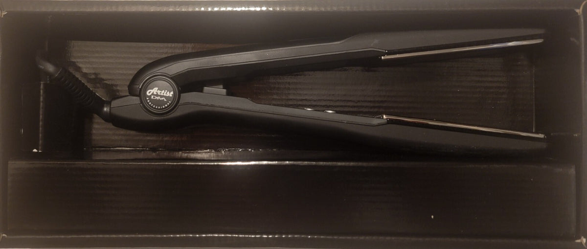 Professional Titanium Flat Iron 1 Inch Hair Straightener with Digital Temp Display