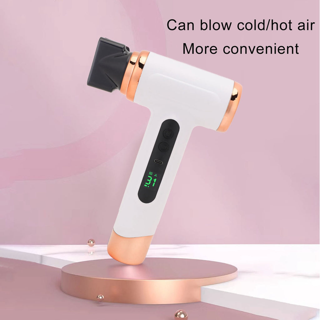 Cordless Portable Hair Dryer 15000mAh USB Rechargeable Styling Tool