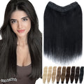 Clip-In Human Hair Extensions Full Head 3/4 Length Remy Hair, Multiple Colors & Lengths