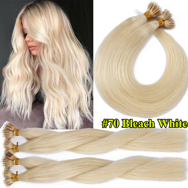 150g Human Hair Extensions with Nano Rings - Thick Ombre Micro Loop Beads