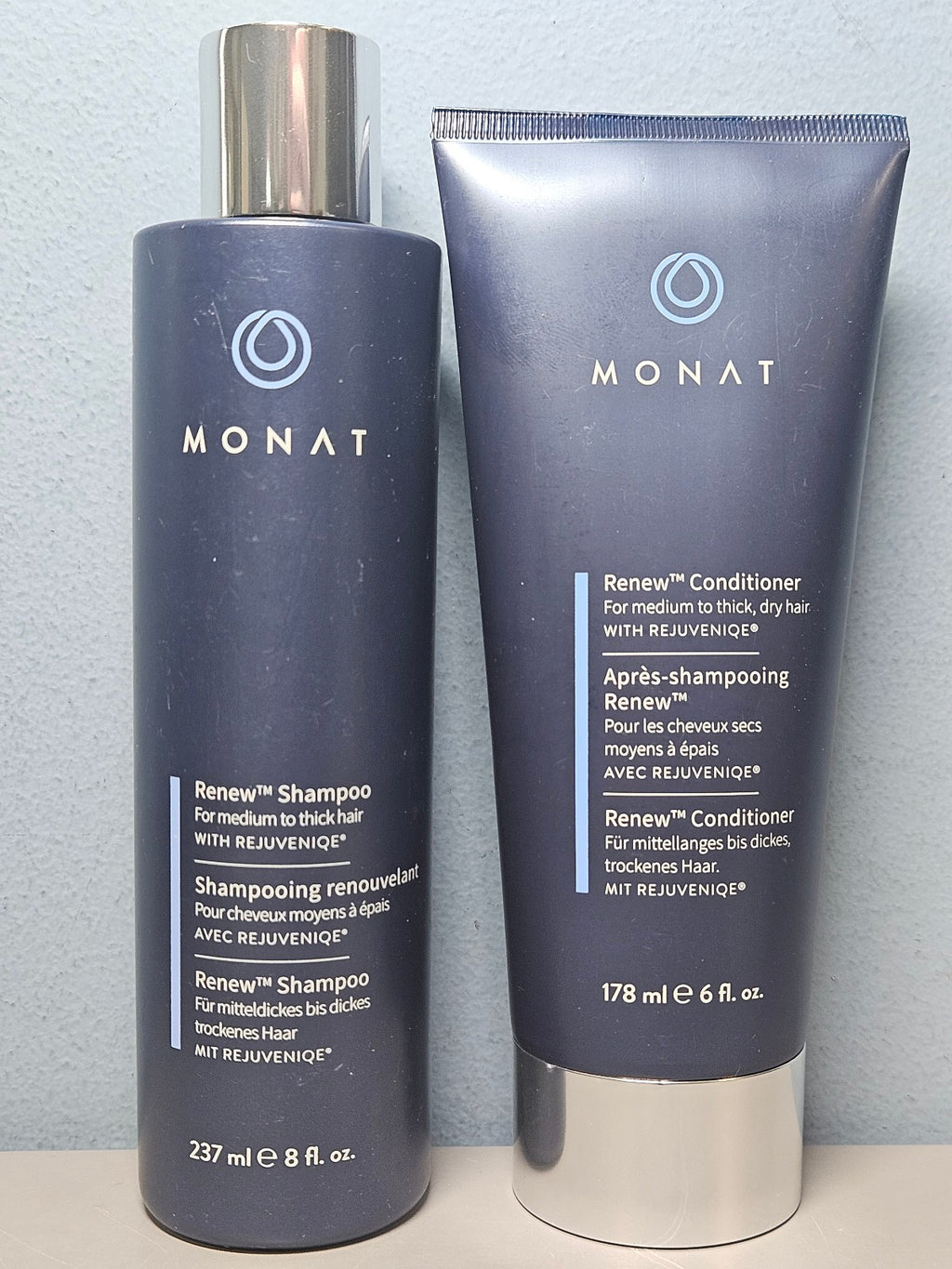 Monat Renew Shampoo & Conditioner Set - Hydrating Hair Care Duo (8oz & 6oz)