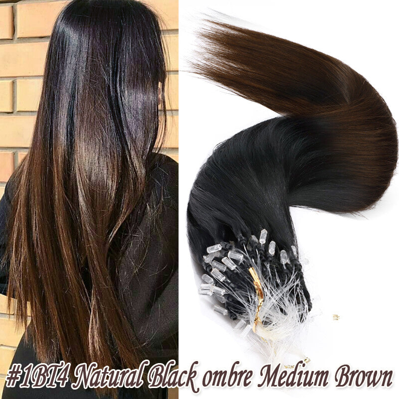 Pre Bonded Human Hair Extensions with Micro Loop Beads - Thick 1G/S