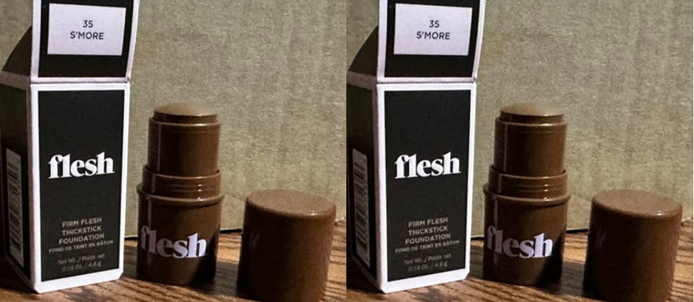 (2 Pack) Flesh Beauty Firm Thick Stick Foundation 35 S'more - Medium Coverage, Dewy Finish