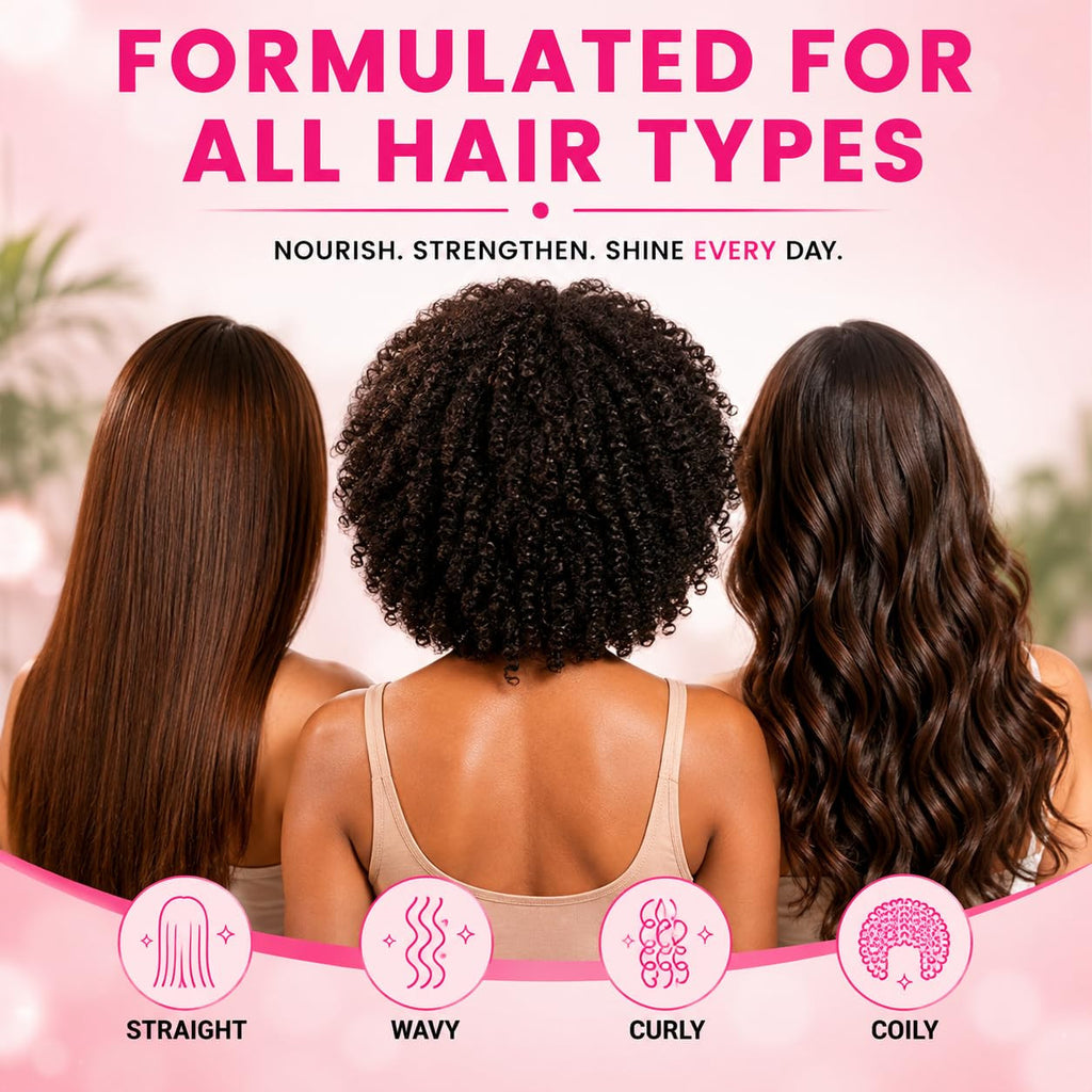 Hair Oil Capsules with Vitamins & Argan Oil for Hair Growth & Frizz Control