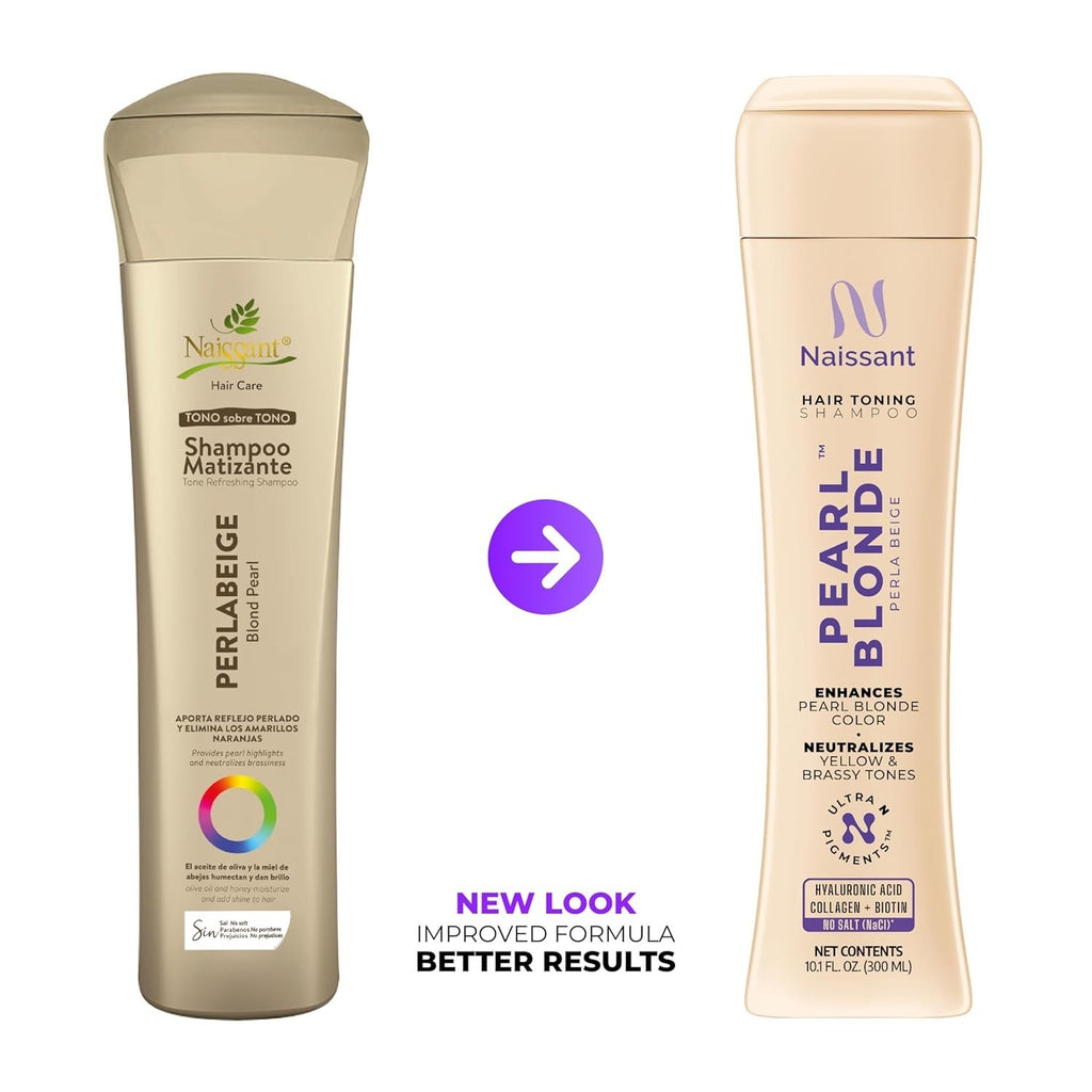 Pearl Blonde Hair Color Intensifier Shampoo & Mask Bundle for Highlights - Sulfate & Paraben Free