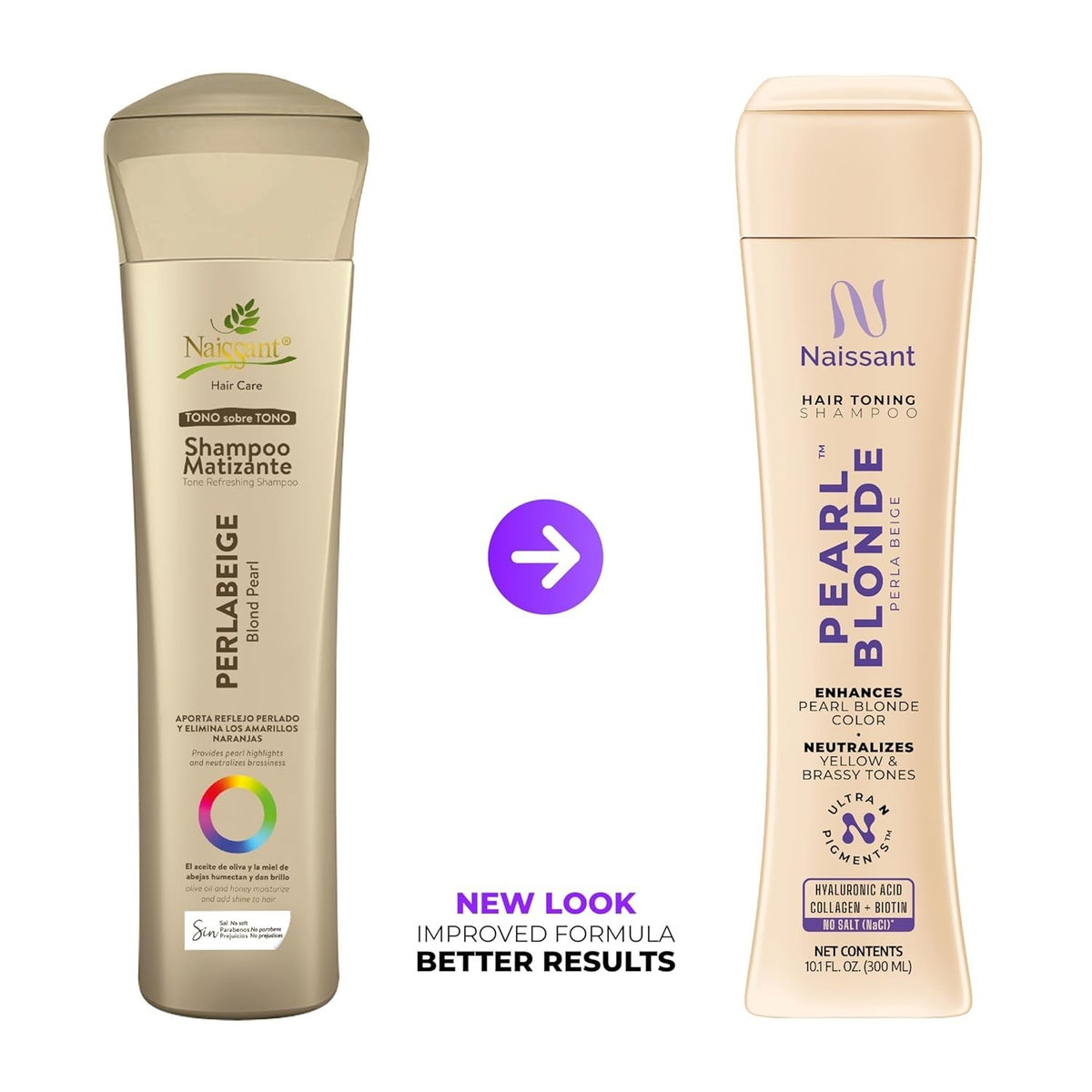 Pearl Blonde Hair Color Intensifier Shampoo & Mask Bundle for Highlights - Sulfate & Paraben Free