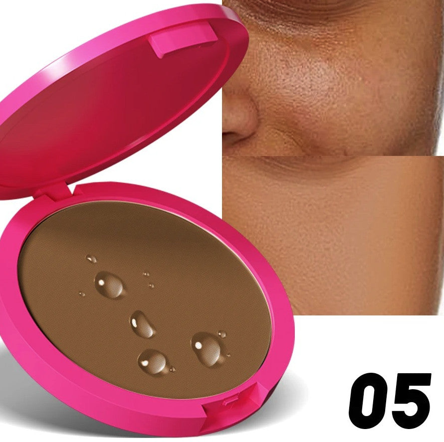 Matte Pressed Powder Compact Oil Control Face Makeup Base - Multiple Shades