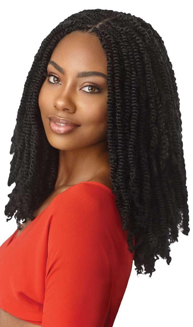 Springy Afro Twist Hair Extensions 24 Inch 5-Pack - Dark Brown 2