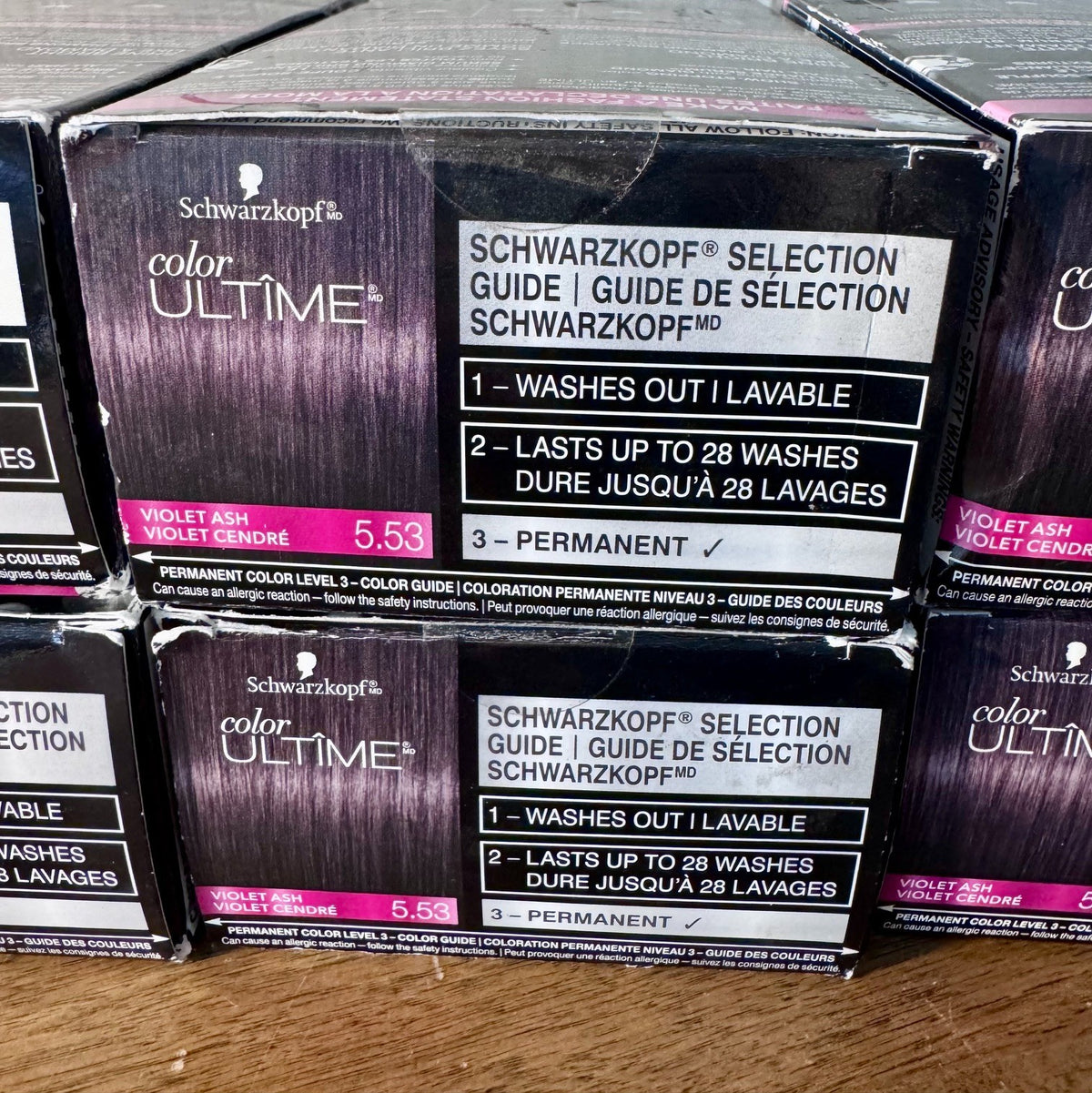 Schwarzkopf Color Ultime Violet Ash Hair Dye - Long Lasting Vibrant Color Pack