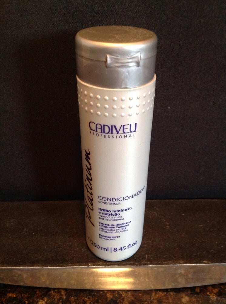 Cadiveu Platinum Conditioner for Blonde Hair 250ml - Nourishing & Tone Neutralizing