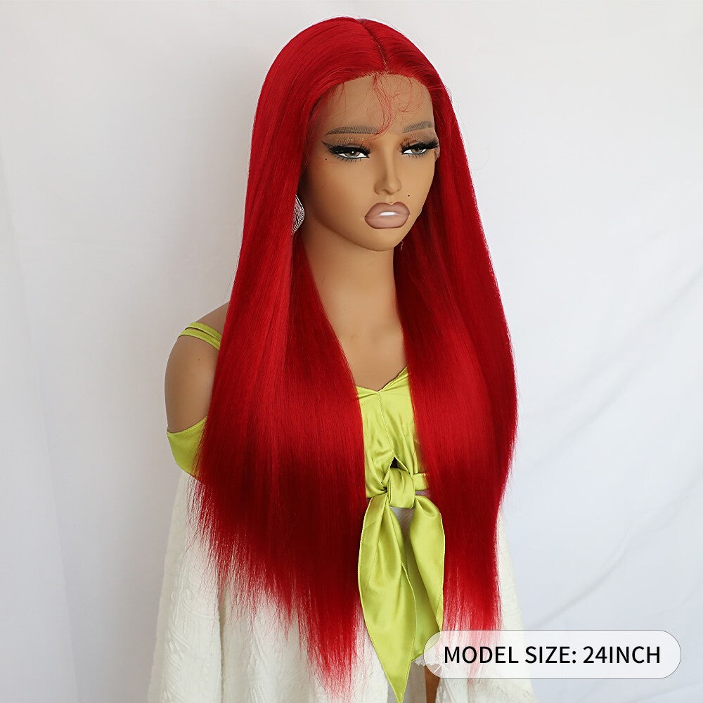 Heat Resistant Synthetic Lace Front Wigs for Women - Long Straight Style
