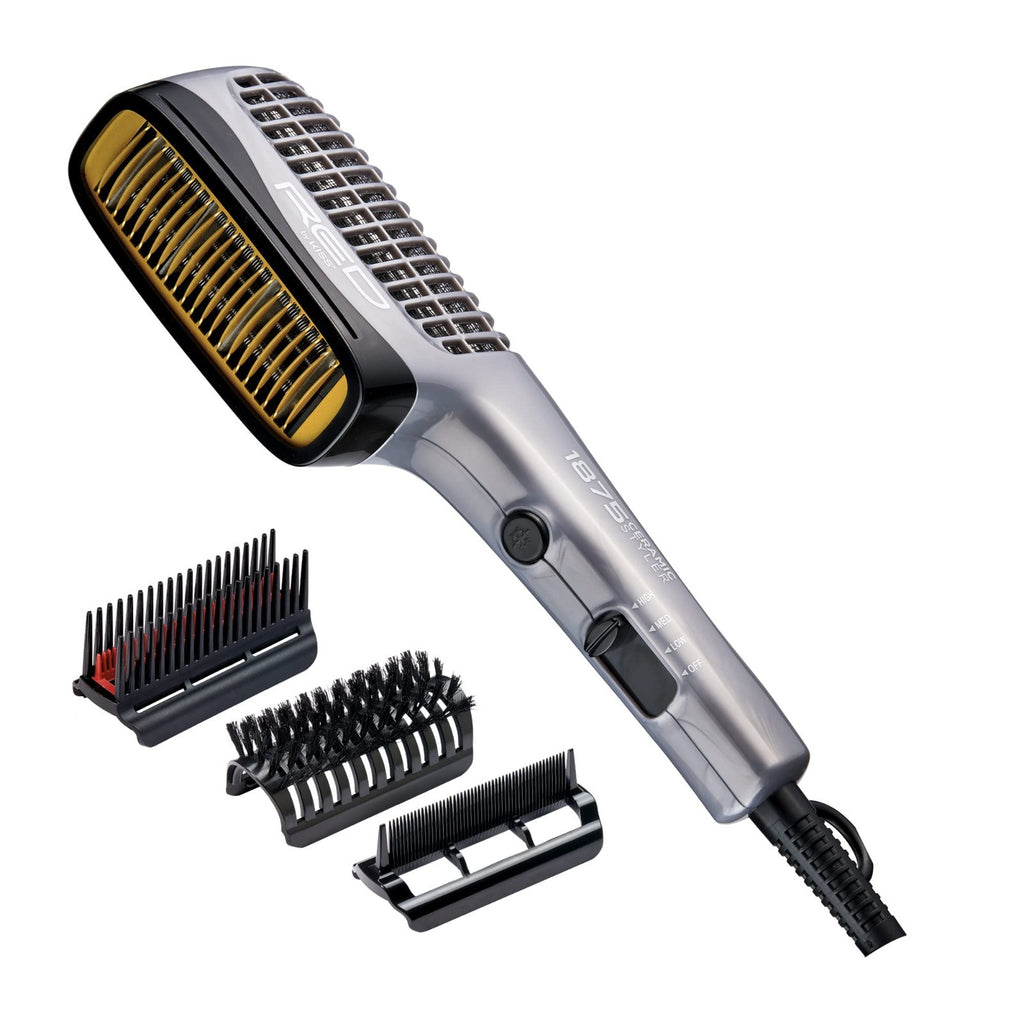 Ceramic Ionic Hair Dryer Comb with 3 Attachments, 4 Heat Settings & Cool Shot