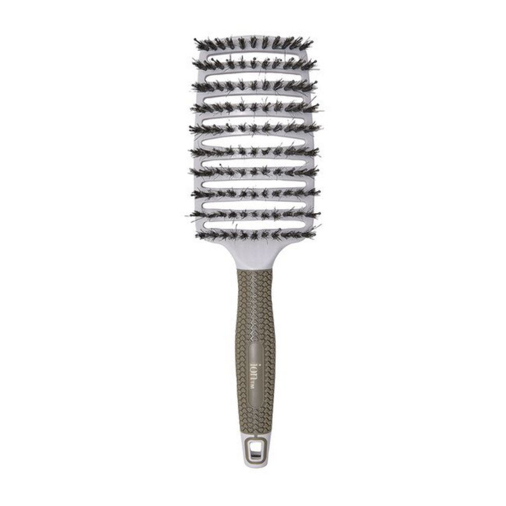 Ion Blowout Vent Brush with Boar Bristles for Fast, Frizz-Free Styling
