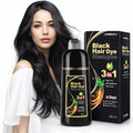Black Hair Dye Shampoo 3-in-1 for Gray Coverage, Hair Color & Conditioner