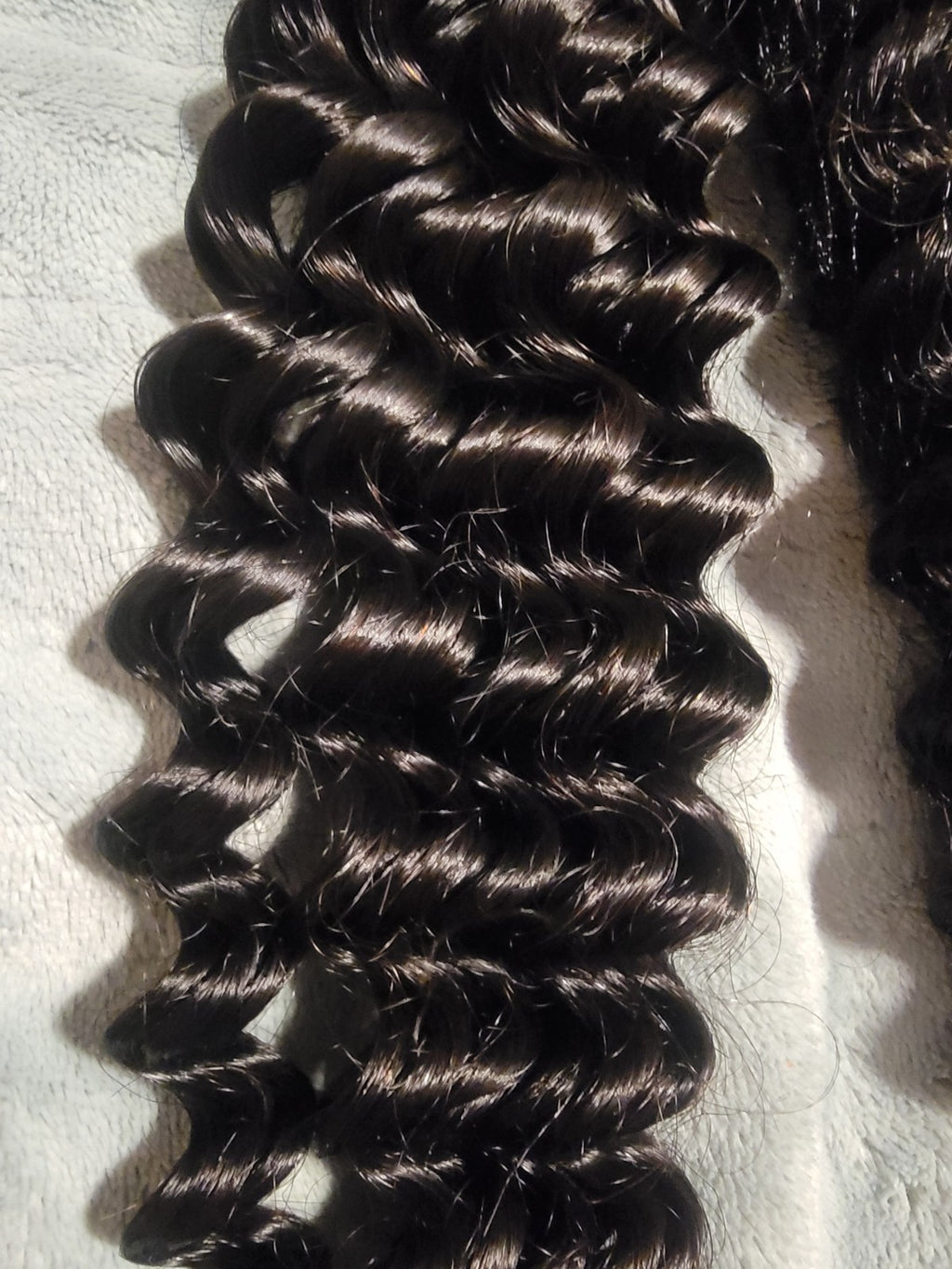 Deep Wave Crochet Hair Extensions 20 Inch Pre-Separated Human Hair - Natural Color