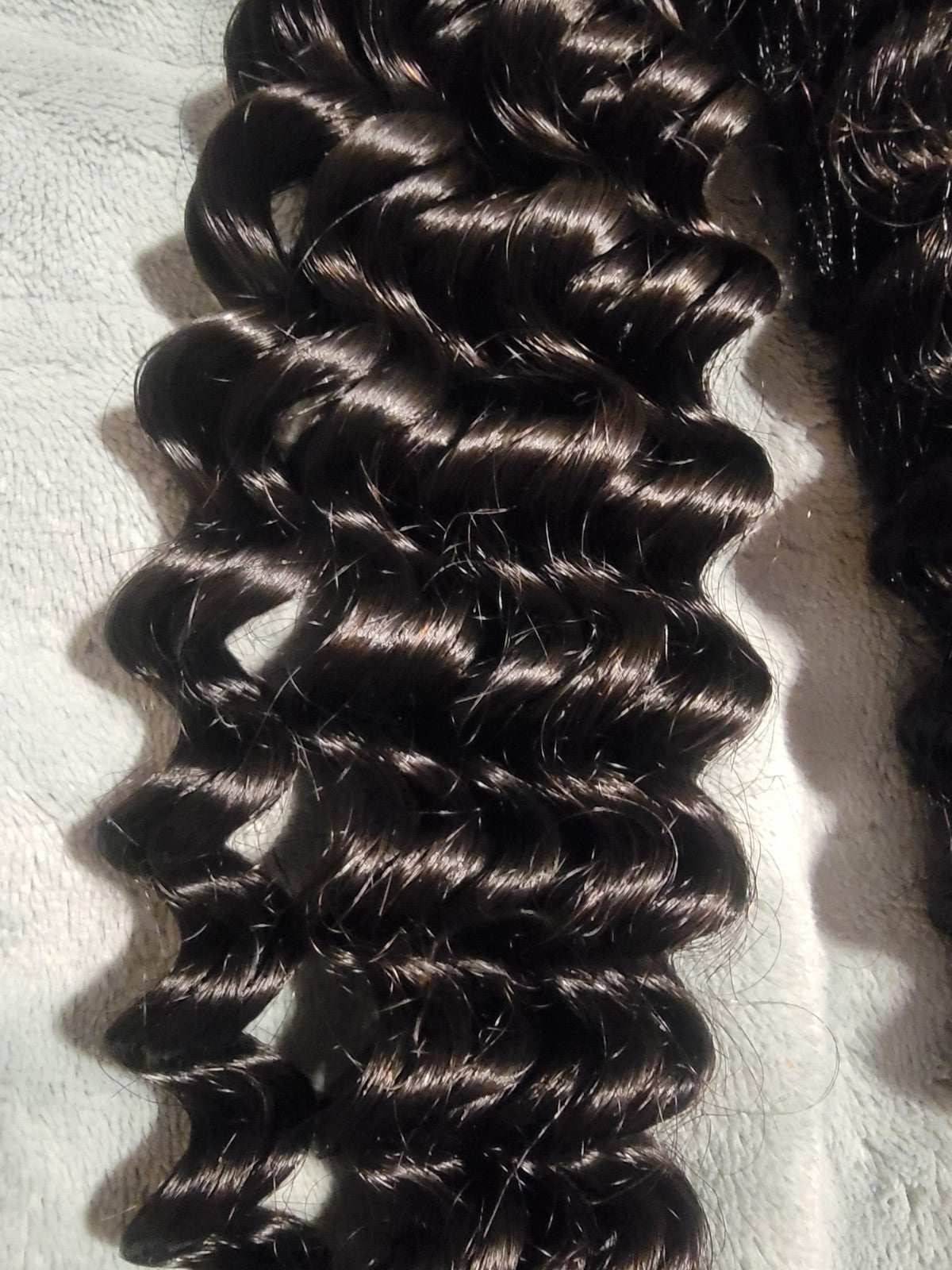 Deep Wave Crochet Hair Extensions 20 Inch Pre-Separated Human Hair - Natural Color