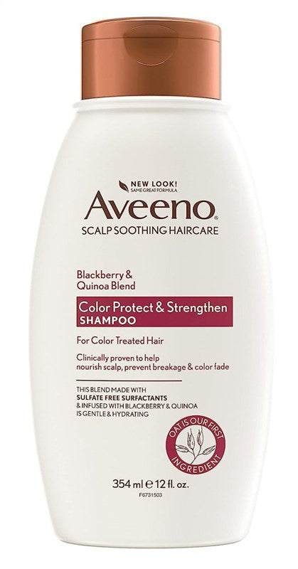 (3 Pack) Aveeno Blackberry Quinoa Hair Shampoo 12oz - Sulfate & Paraben Free