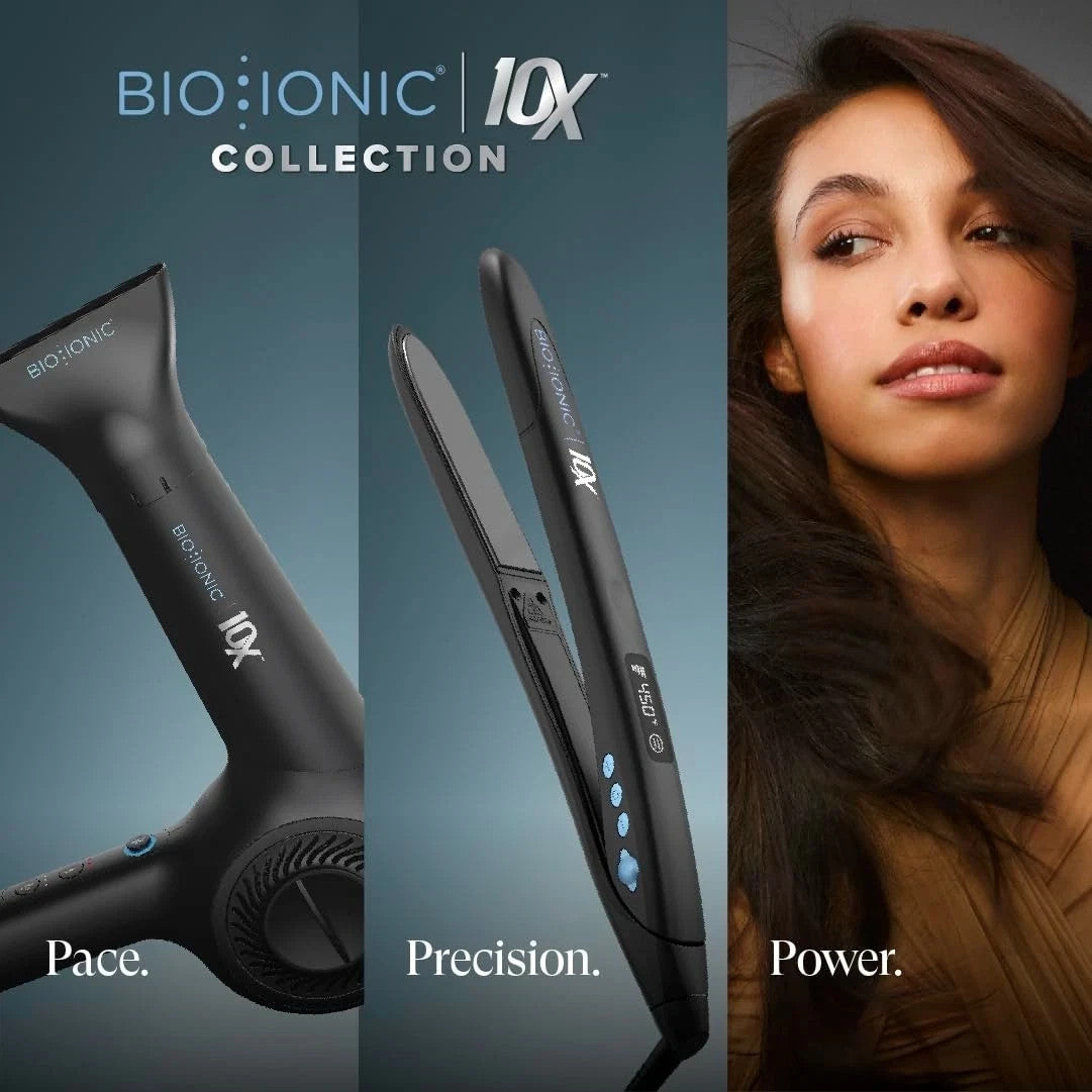 Bio Ionic 10X Nano Ionic Styling Iron 1-Inch Hair Straightener & Curler
