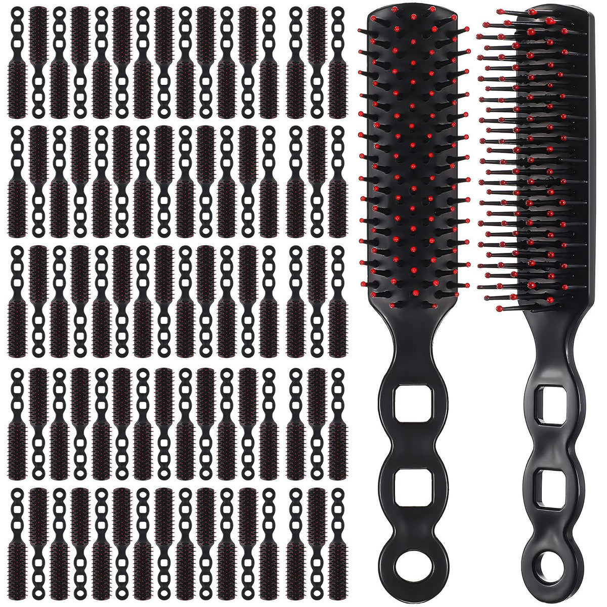 200 Pcs Detangling Hair Brushes for Curly Wavy Hair - Individually Wrapped