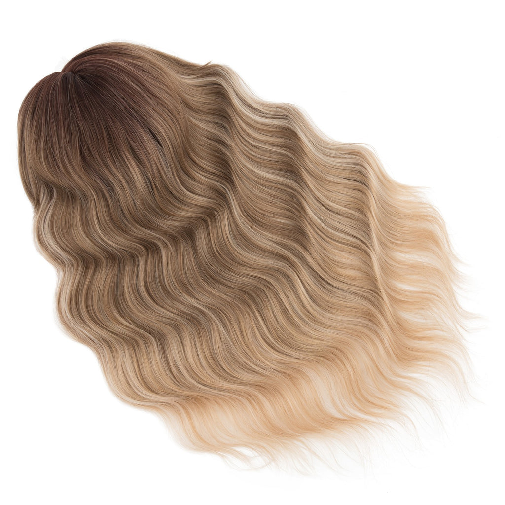 Women Clip-In Hairpiece Human Hair Toupee for Natural Look - 6.5x6.5in