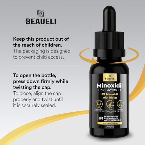 Minoxidil Beard & Hair Growth Kit 5% for Men & Women - Thickening Treatment