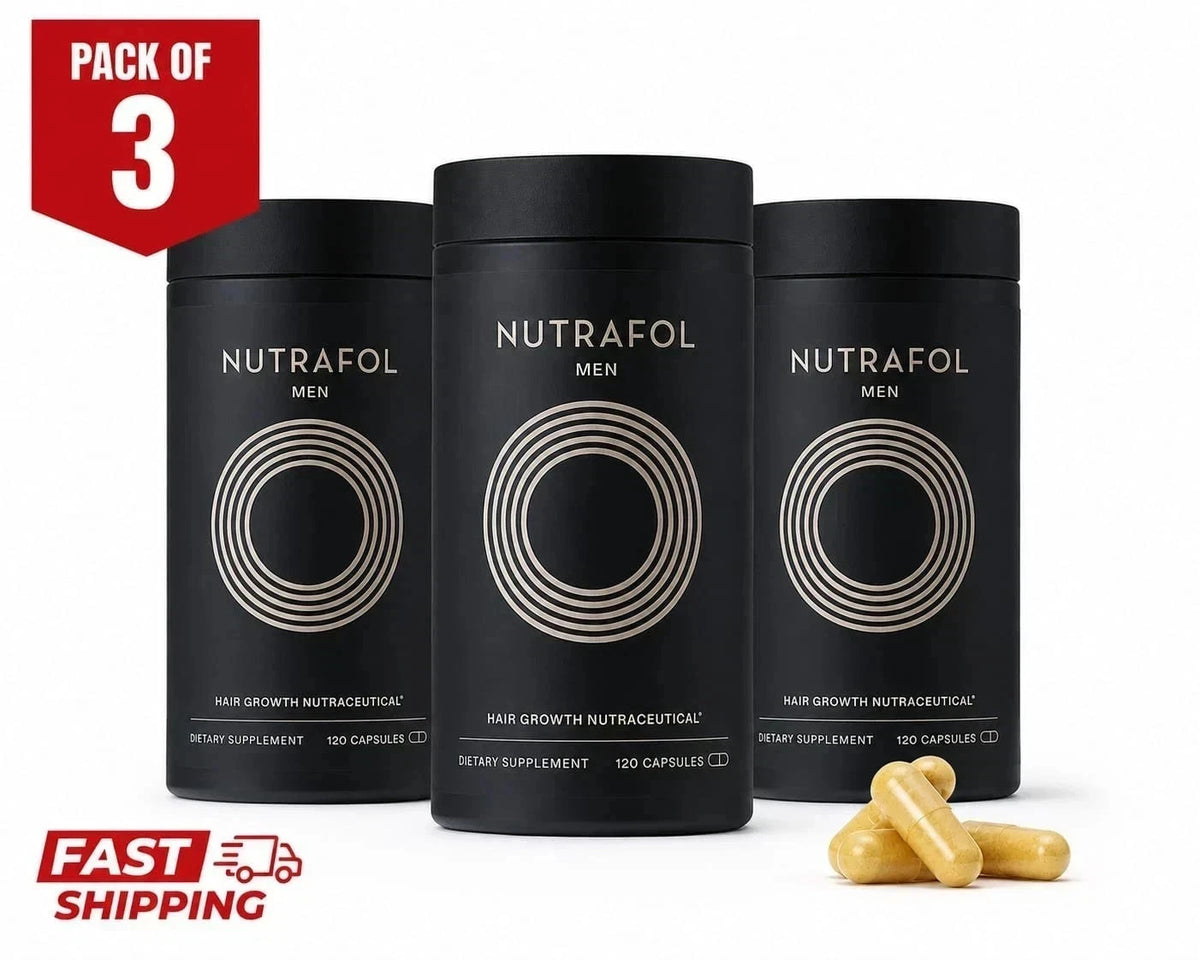 Men's Hair Growth Pack of 3 - Total 360 Capsules, USA Ship