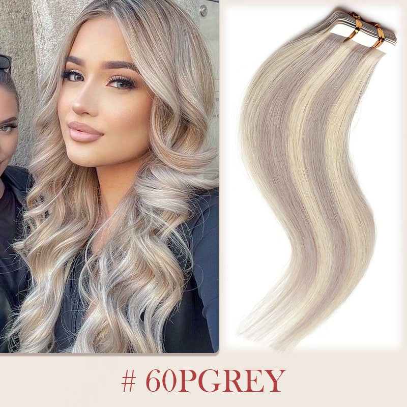 100g Invisible Tape-In Hair Extensions Remy Human Hair Full Head Thick