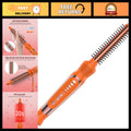 1/2 Inch Ceramic Curling Iron Brush for Short Hair Styling, Heat Settings