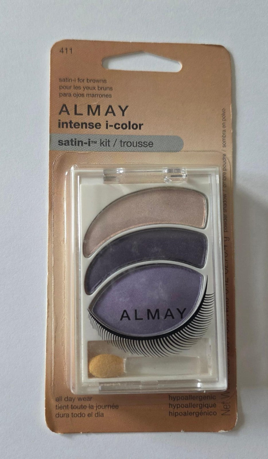 Almay Intense I Color Satin I Kit for Browns Eyeshadow Trio #411