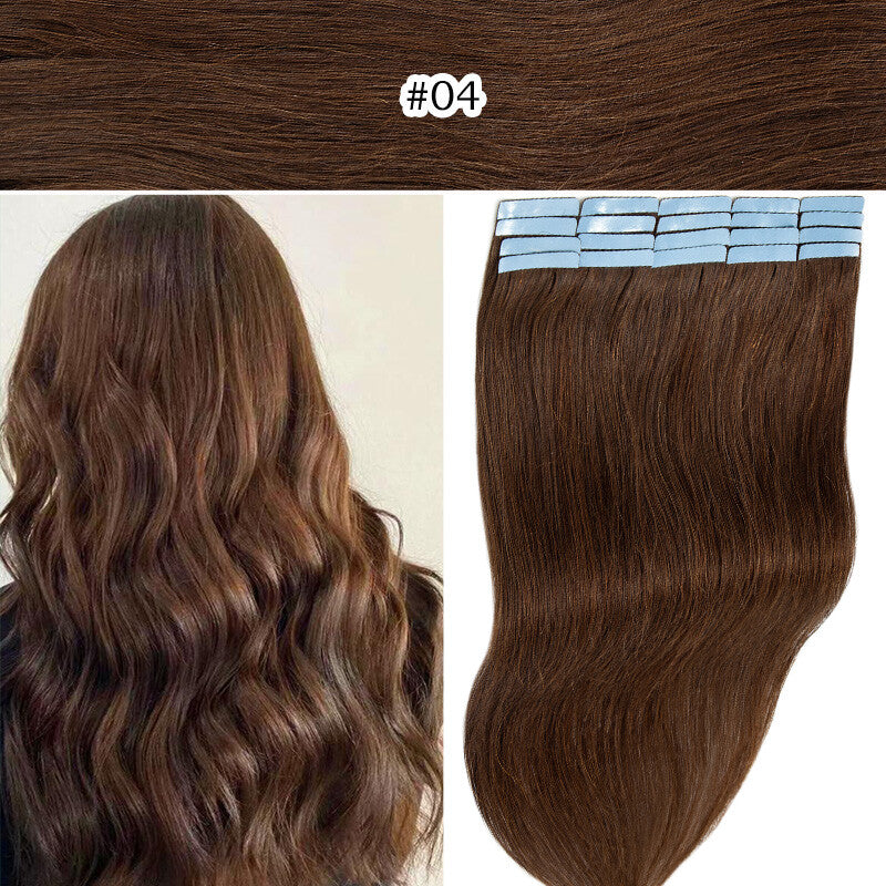 100G Tape-In Remy Hair Extensions Full Head - Russian Human Hair Thick Skin Weft