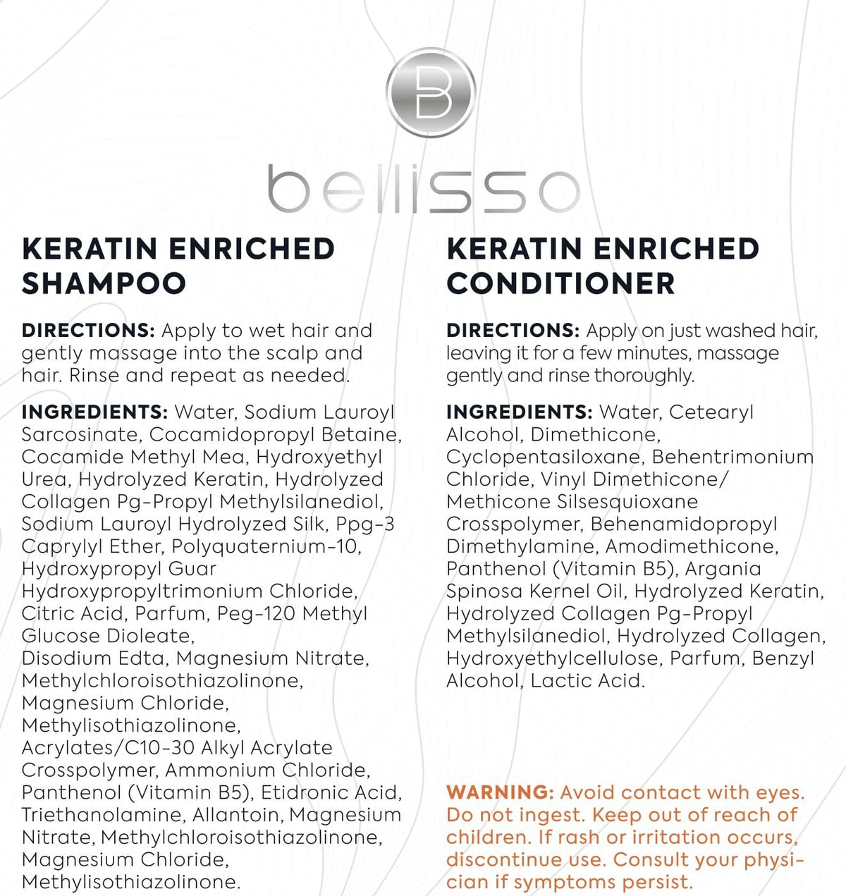 Keratin Hair Treatment Set for Frizz & Damage - Salon Quality Repair Duo