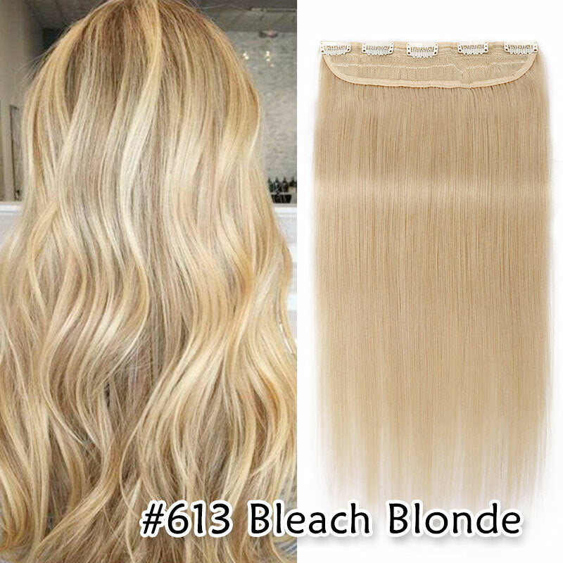 Thick Long Ombre Clip-In Hair Extensions - Human Remy Full Head Set