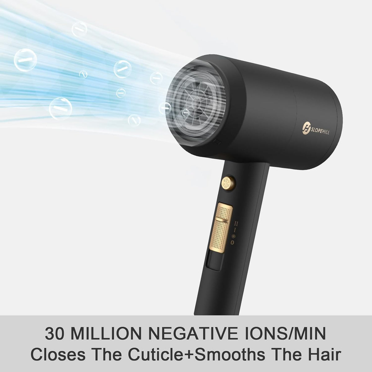 Professional Ionic Hair Dryer 1800W Fast Drying Low Noise Blow Dryer