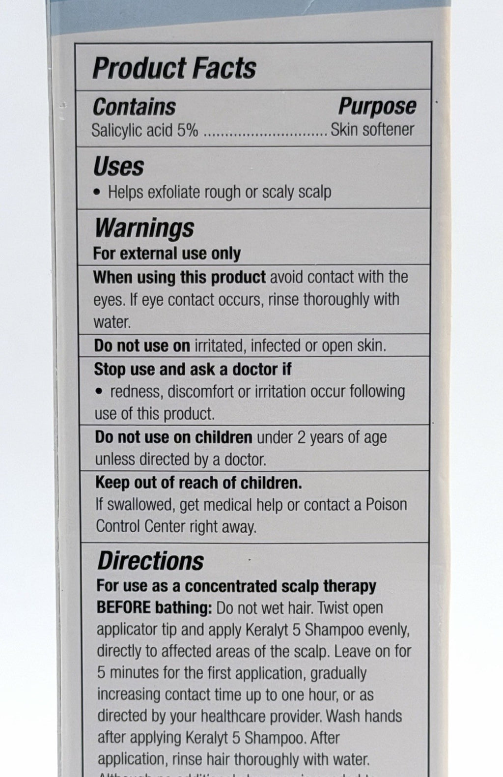 Salicylic Acid Exfoliating Scalp Shampoo - 5% BHA for Dandruff & Flaky Skin, 6 oz