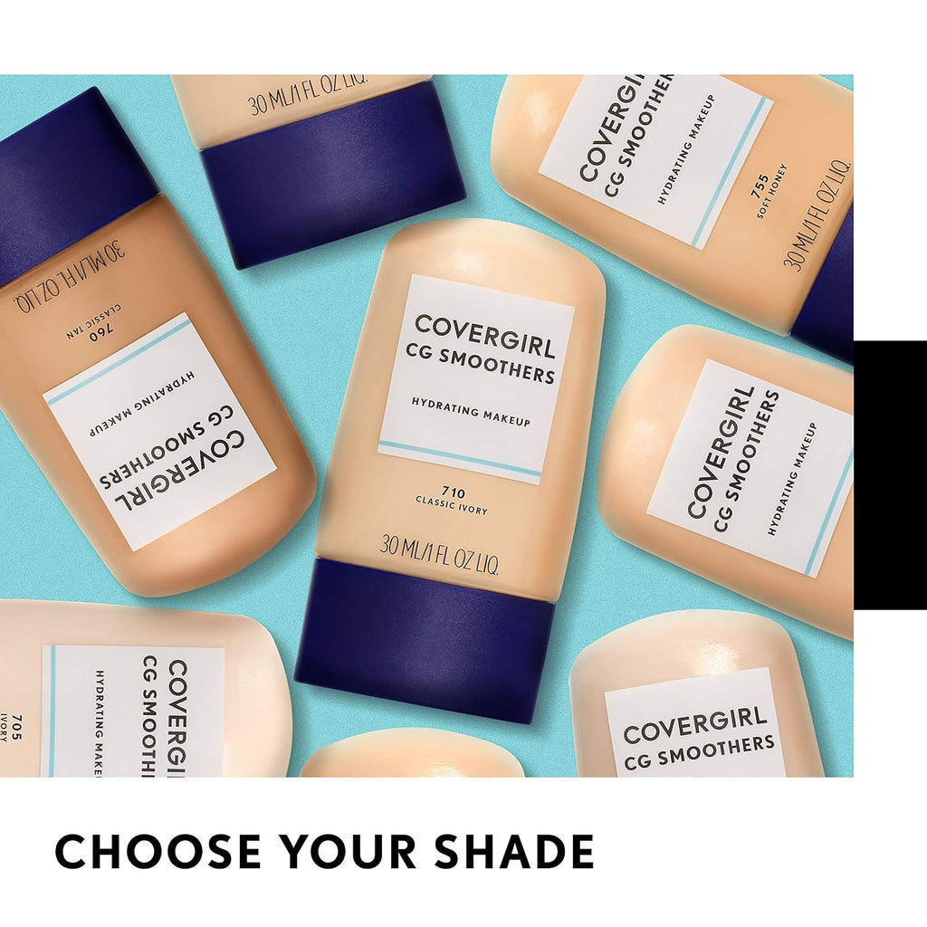 CoverGirl Smoothers Foundation - Moisturizing Long-Lasting Face Makeup