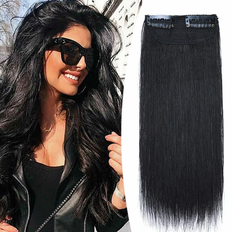 Seamless Clip-In Hairpiece Extensions for Natural Looks - Remy Human Hair