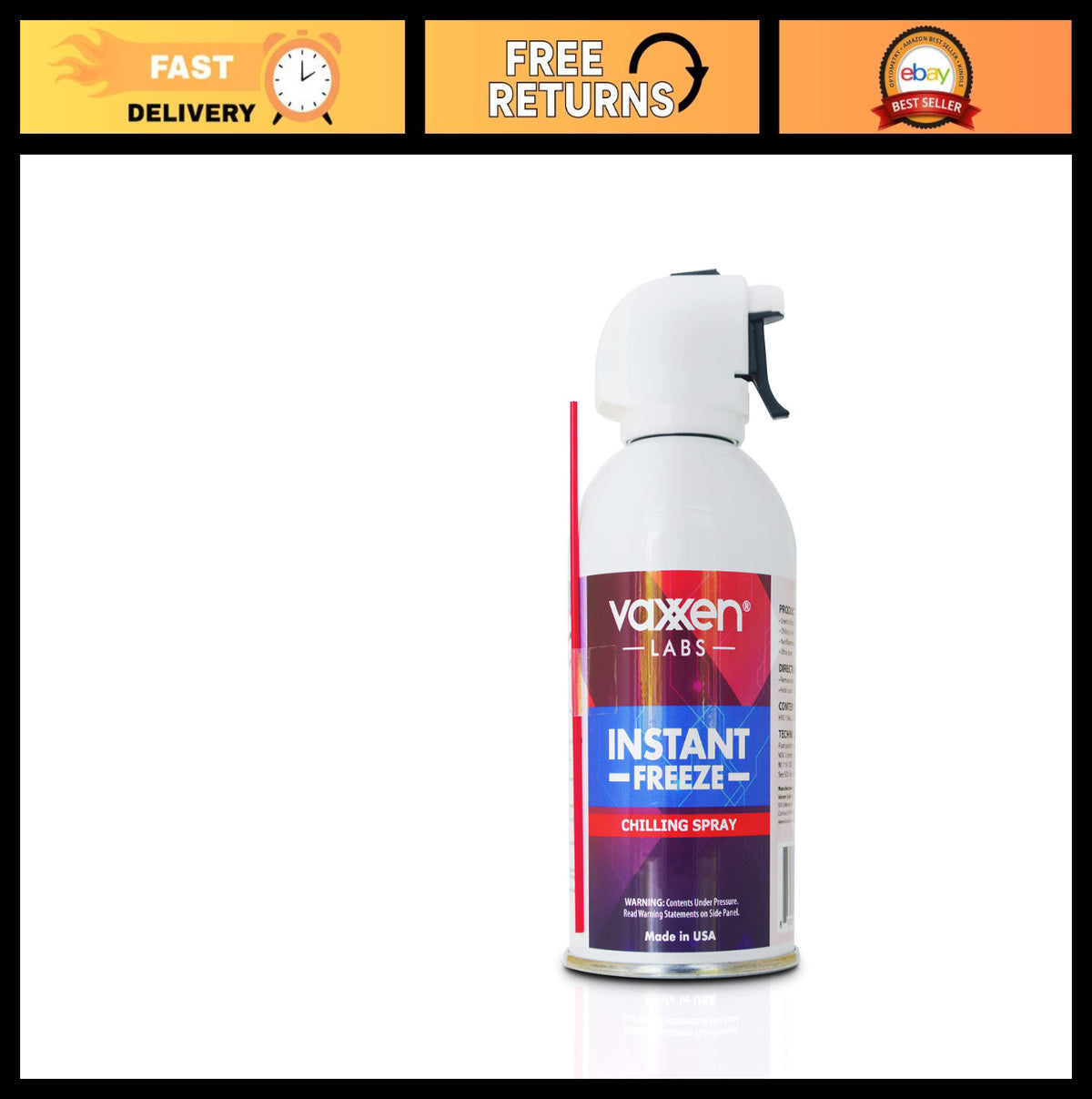 Instant Freeze Cooling Spray - Rapid Cold Relief, Made in USA