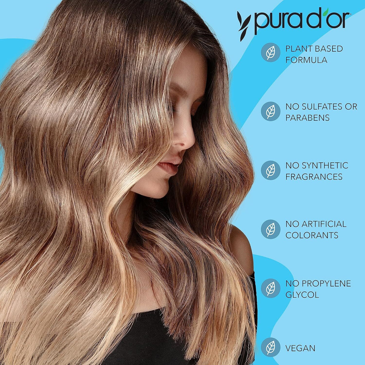 PURA D'OR Scalp & Dandruff Therapy Argan Oil Shampoo & Conditioner Set