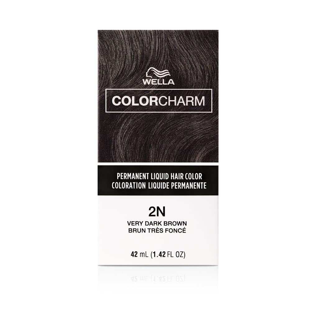 Wella Color Charm Liquid Hair Color 211 Very Dark Brown 1.4 oz - Permanent & Fade Resistant