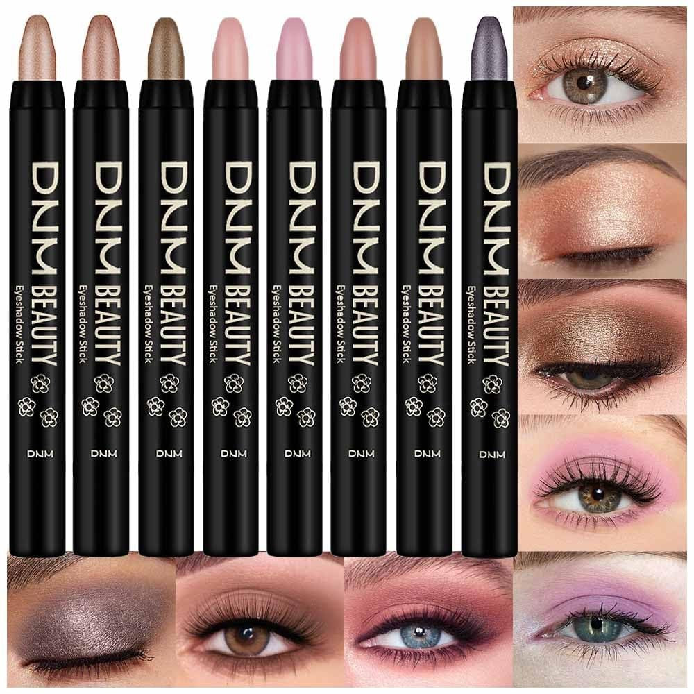 Kaely 8-Piece Cream Eyeshadow Stick Set Waterproof & Long-Lasting