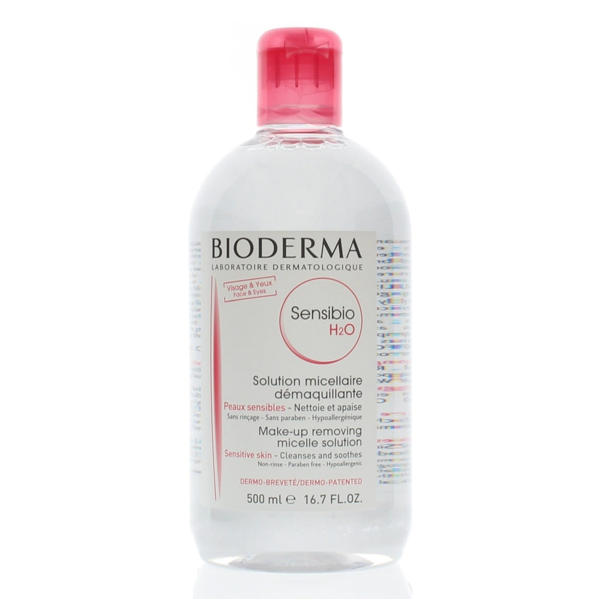 Micellar Water Makeup Remover for Sensitive Skin 500ml