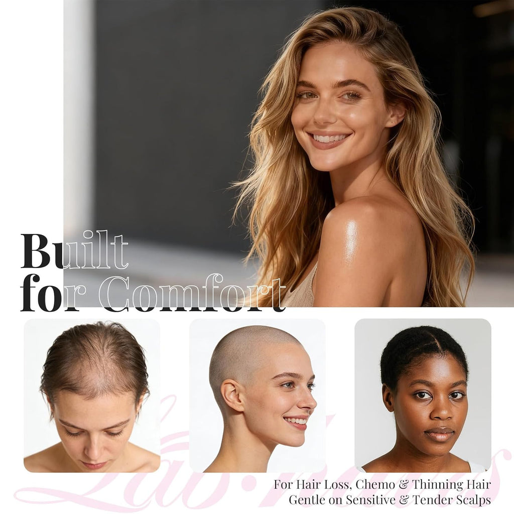 Wig Grip Cap for Women with Lace Edge Non-Slip Band Brown