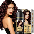 400ML Natural Hair Dye Shampoo with Argan Oil - Mahogany Brown